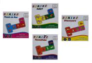 Kit com 4 Jogos com Temas Diferentes de Dominó com 28 Peças Cada Kit com 4 Jogos com Temas Diferentes de Dominó com 28 Peças Cada