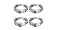 Kit com 4 kg de arame liso galvanizado - bwg14-2,11mm - jst