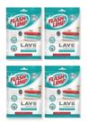 Kit com 4 Lenço Lave Sem Manchar Anti Mancha Flash Limp
