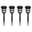 Kit com 4 - Luminária Solar Balizador Espeto de Jardim Colonial Preto Decoração Jardim LED Branco Frio 6000K Kit com 4 - Luminária Solar Balizador Espeto de Jardim Colonial Preto Decoração Jardim LED Branco Frio 6000K