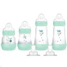 Kit com 4 Mamadeiras EASY START GIFT SET Anticolica 130/160/260 Azul MAM