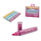 Kit Com 4 Marca-Textos Em Glitter Escolar Ideal Para Grifar e Destacar Ponta De Fibra Rebecca Bonbon Juvenil - Skypaper