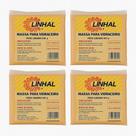 Kit Com 4 Massa Para Vidraceiro Linhal 500g Profissional