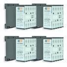 Kit Com 4 Mini Contatoras 9a 220v Tiwa 50/60 Hz Lc1k-0910m7