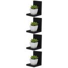 Kit Com 4 Mini Prateleiras Buzios 15 X 12cm Kit Com 4 Mini Prateleiras Buzios 15 X 12cm