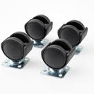 Kit com 4 Mini Rodízios Giratório 30mm - Mobilidade e Praticidade em Todos os Seus Projetos Kit com 4 Mini Rodízios Giratório 30mm - Mobilidade e Praticidade em Todos os Seus Projetos