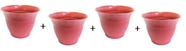 Kit com 4 Mini Vaso Redondo Telha 200Ml 6X8cm de Plástico Kit com 4 Mini Vaso Redondo Telha 200Ml 6X8cm de Plástico
