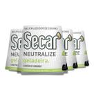 Kit Com 4 Neutralizadores De Odores Secar Geladeira 30g Carvão Ativado Evita Mau Cheiro