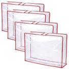 Kit com 4 Organizador de Roupas Multiuso Porta Roupas de Cama Frio Brinquedos Organizador Para Closets e Guarda Roupas