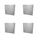 Kit Com 4 Painéis Plafon Led Embutir Quadrado 18w 6500k Max-0359