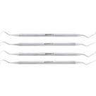 Kit com 4 Peças Sonda Exploradora 05 e 47 Dentista Aço Inox
