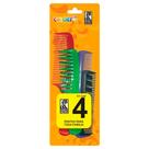 Kit com 4 Pentes de Cabelo Marco Boni Colors Ref: 3420B Kit com 4 Pentes de Cabelo Marco Boni Colors Ref: 3420B