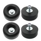Kit com 4 pés de borracha reforçados 6,5 cm com absorção de choque Kit com 4 pés de borracha reforçados 6,5 cm com absorção de choque