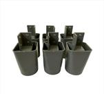 Kit com 4 Pés para Guarda-Roupas e Roupeiros 7 cm