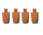 Kit com 4 Pés para Multiusos Guarda Roupas 7cm Mari Caramelo Kit com 4 Pés para Multiusos Guarda Roupas 7cm Mari Caramelo