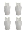 Kit com 4 Pés para Multiusos Guarda Roupas Modelo Mari 7 Cm Kit com 4 Pés para Multiusos Guarda Roupas Modelo Mari 7 Cm