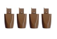 Kit com 4 Pés para Multiusos Guarda Roupas Modelo Mari 7 Cm