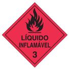 Kit Com 4 Placas Simbologia Líquido Inflamável 3 30x30cm Kit Com 4 Placas Simbologia Líquido Inflamável 3 30x30cm