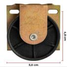 Kit Com 4 Rodinhas Metálicas Reforçada Para Cama Madeira