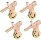 Kit com 4 roldanas com rolamento de esferas de aço de 1" para tela deslizante ReigaHood