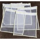 Kit com 4 Saquinho Maternidade com Zíper Tule Reforçado - Mãe e Filho Enxovais Kit com 4 Saquinho Maternidade com Zíper Tule Reforçado - Mãe e Filho Enxovais