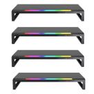 Kit com 4 Suportes Base para Monitor RGB Ajustável Bright