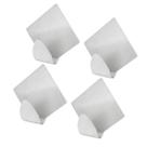 Kit com 4 Suportes ganchos de Aço Inox com Adesivo Kit com 4 Suportes ganchos de Aço Inox com Adesivo
