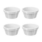 Kit com 4 Tigelas Ramekin Uno 30ml Branca Brinox 10159/0007