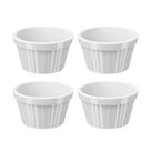 Kit com 4 Tigelas Ramekin Uno 90ml Branca Brinox 10161/0007