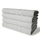 Kit Com 4 Toalhas De Banho 430g/m² Grande Grossa 80x150cm Itália Soft - Branco