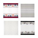 Kit com 4 Toalhas de Mesa Sortidas Basic Teka 6 lugares