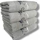 Kit com 4 Toalhas de rosto Grossas Gramatura 450 - Luxo Eden Kit com 4 Toalhas de rosto Grossas Gramatura 450 - Luxo Eden