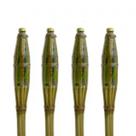 Kit Com 4 Tochas Iluminação Decoração Tocha Luau 130cm