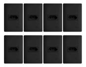 Kit Com 4 Tomadas 20a + 4 Tomadas 10a 250v Habitat Black - Fame