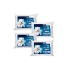 Kit Com 4 Travesseiros Frostygel Fibras Conforto - Gelado - Fibrasca