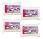 Kit com 4 Travesseiros Nasa Modelo Cervical