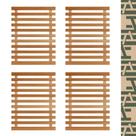 Kit com 4 Treliças de Eucalipto para Jardim 60x40cm