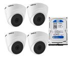 Kit com 4 Unidades de Câmeras Dome Intelbras Vhl 1120 D Hd 720p C/Hd 500gb Kit com 4 Unidades de Câmeras Dome Intelbras Vhl 1120 D Hd 720p C/Hd 500gb