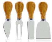 Kit com 4 Utensílios Para Cortar Queijo