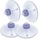 Kit com 4 Ventosas De Silicone 90mm Alta Fixação 9cm com Parafuso E Porca
