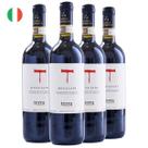 Kit com 4 Vinhos Italiano Tinto Seco Dogliani Terra 750ml