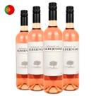 Kit com 4 Vinhos Portugueses Rosé Seco Herdade das Albernoas Paço do Conde