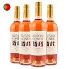 Kit com 4 Vinhos Portugueses Rosé Seco Herdade Paço do Conde