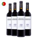 Kit com 4 Vinhos Portugueses Tinto Seco Herdade da Albernoas Paço do Conde