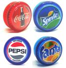 Kit Com 4 Yoyos (ioio,yo-yo) De Rolamento Coca Pepsi Fanta
