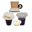 Kit Com 48 Cálices Suco de Uva integral e Pão Ázimo Para Santa Ceia