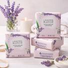 Kit Com 4x Sabonete Barra Lavanda Branca 50g Loccitane