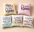 Kit com 5 almofadas Dia das Mães p cesta de café 20x20cm