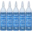 Kit Com 5 Ampolas De Tratamento Capilar Semi Di Lino 10ml - Skafe