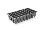 Kit com 5 - bandeja 32 celulas quadrada preto - nutriplan